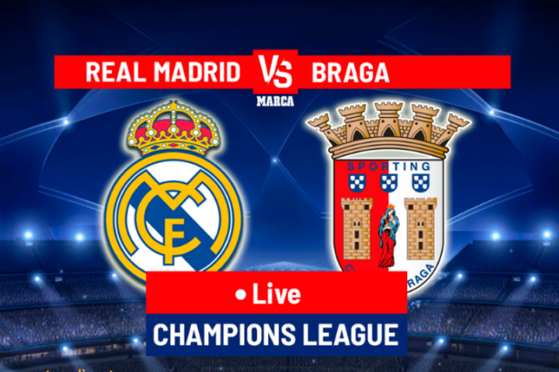 Real Madrid vs s.c. Braga Lineups