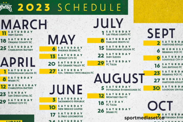 Tampa Bay Rowdies Schedule