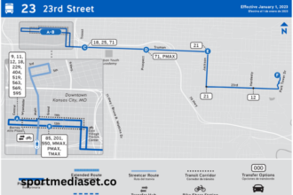 Bus Schedule for the 23